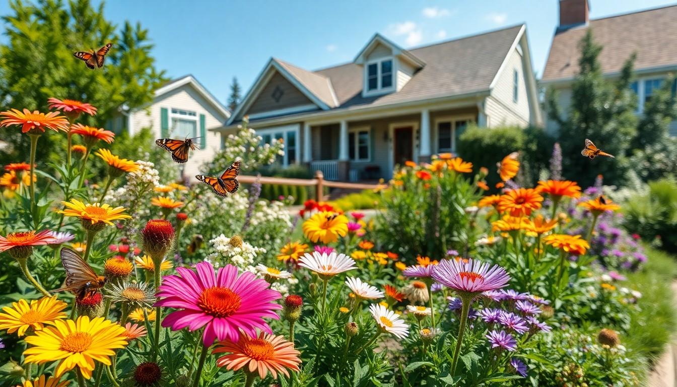 front yard native plant garden design